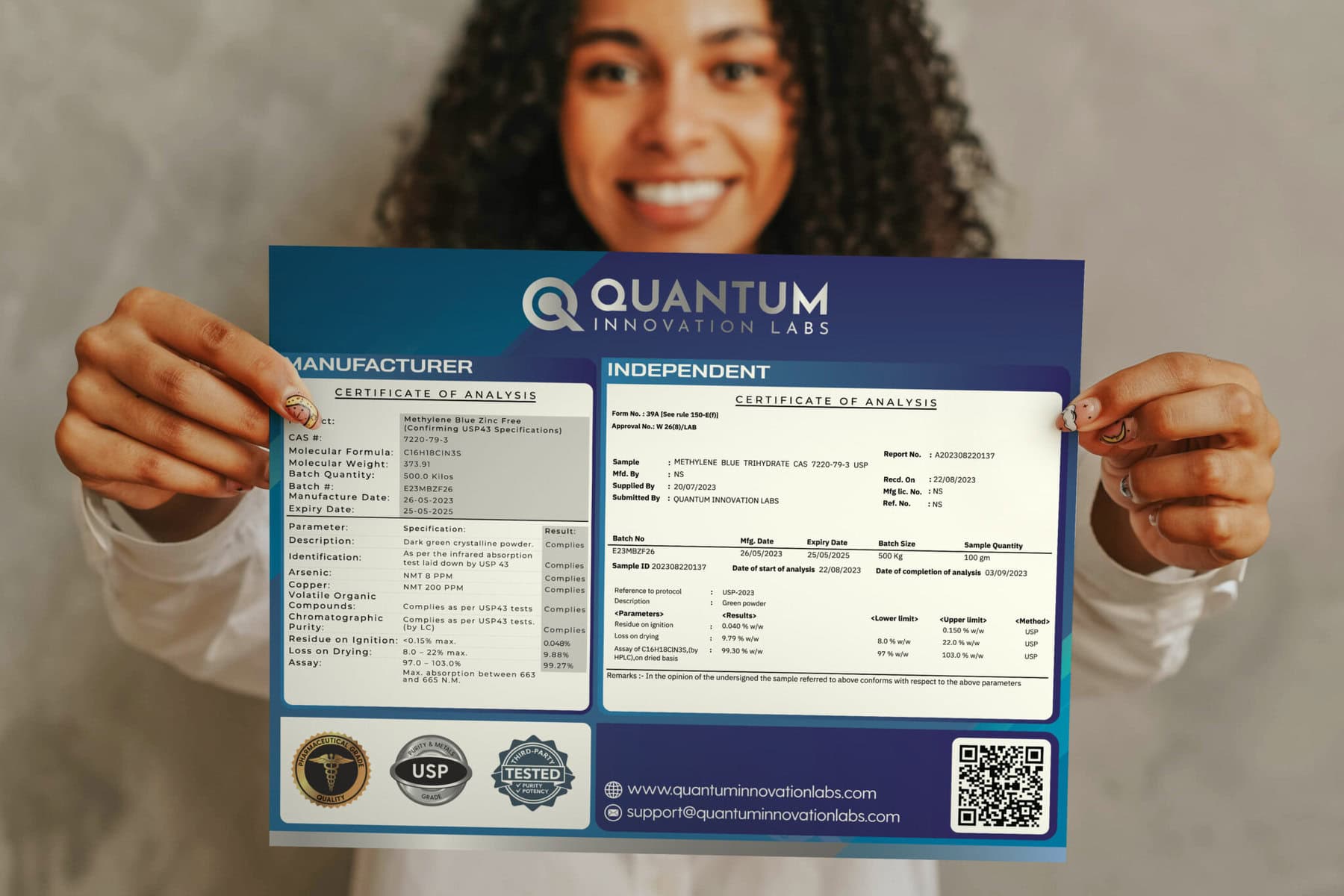 Top Quality USP Grade Methylene Blue Powder